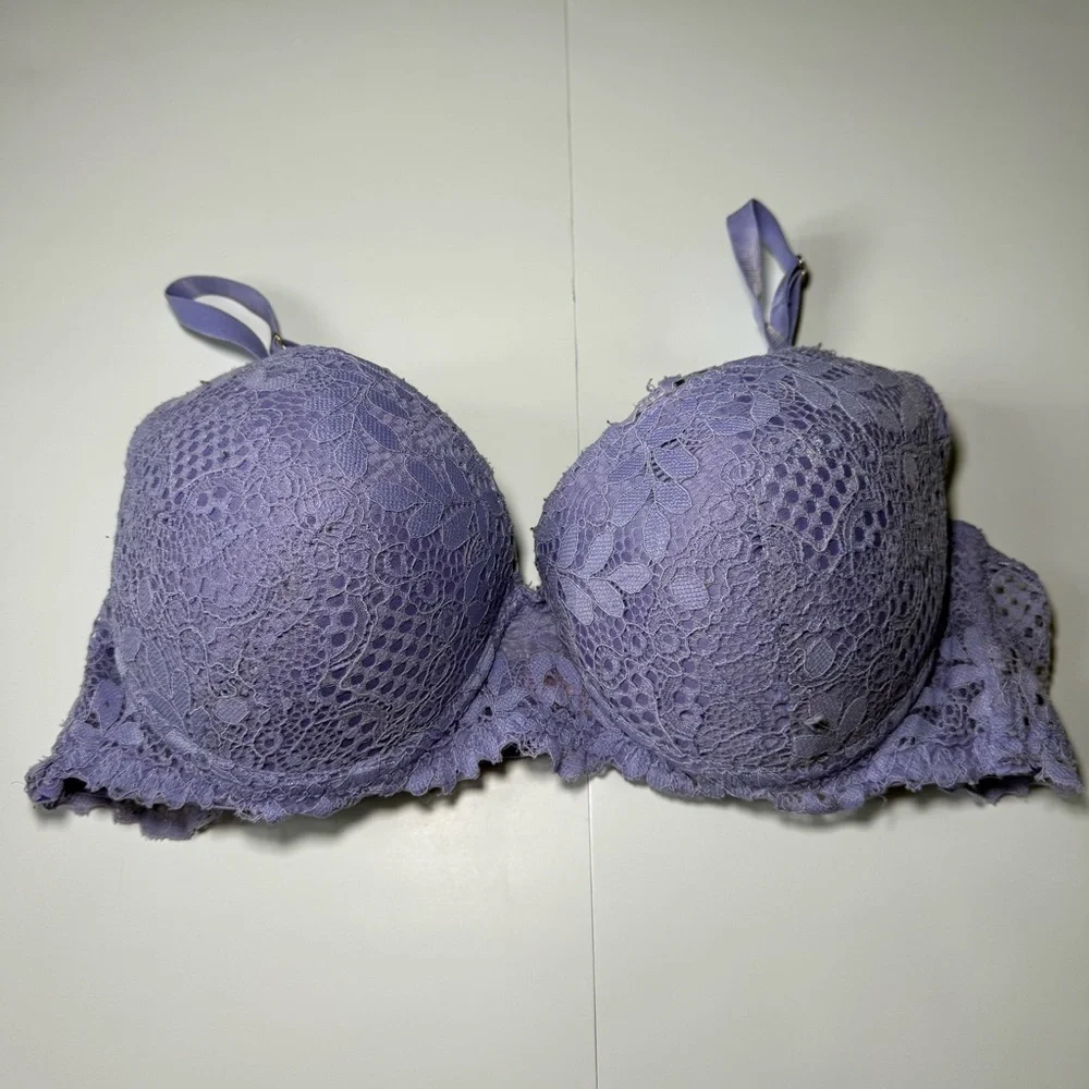 Juicy Couture‎ Lavender Lace Bra 34C Underwire Comfortable Fit